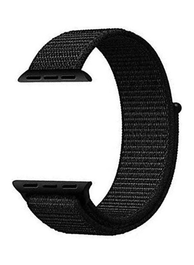 Bracelet Nylon For Apple Watch 42 MM Black - Image 1