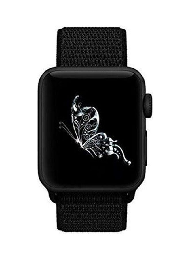 Bracelet Nylon For Apple Watch 42 MM Black - Image 2
