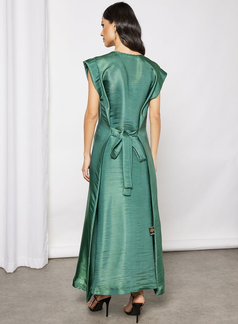 Bousni Abaya Inner Green  - Image 2