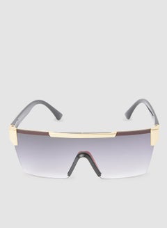 Women's Light Rectangular Sunglasses Grey Lens