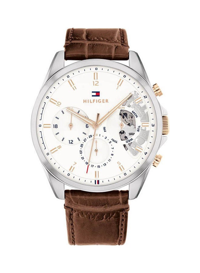 TOMMY HILFIGER Men's Leather Analog Watch 1710450 - Image 1
