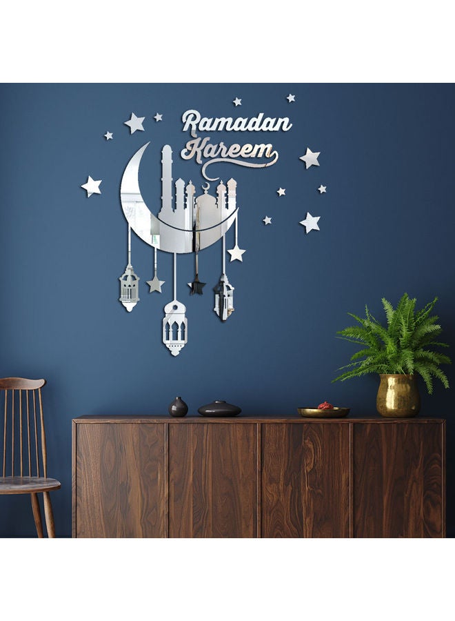 ملصق مرآة أكريليك هلال رمضان كريم ثلاثي الأبعاد - Image 2