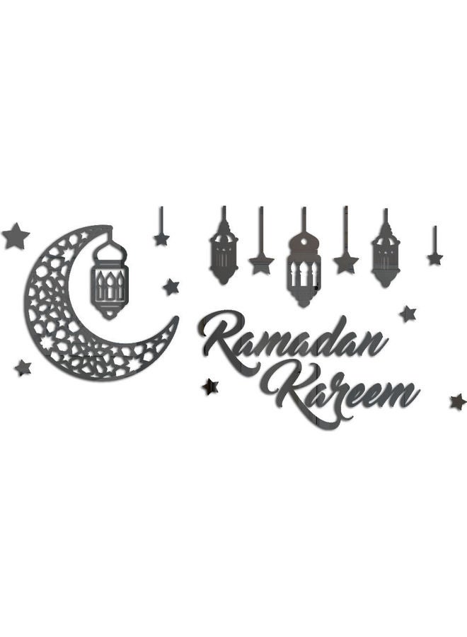 ملصق مرآة أكريليك هلال رمضان كريم ثلاثي الأبعاد - Image 1