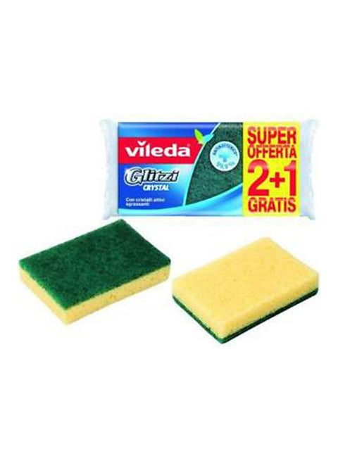 Glitzi Mid-Foam Scourer 2+1 Multicolour