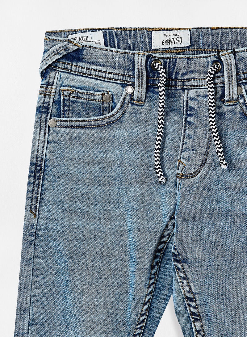 Pepe Jeans LONDON - Boys Archie Relaxed Fit Jeans Blue - Image 1