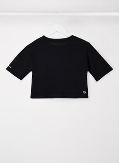 Pepe Jeans LONDON Kids/Teen Soraya Oversized Crop T-Shirt Black  - Image 2