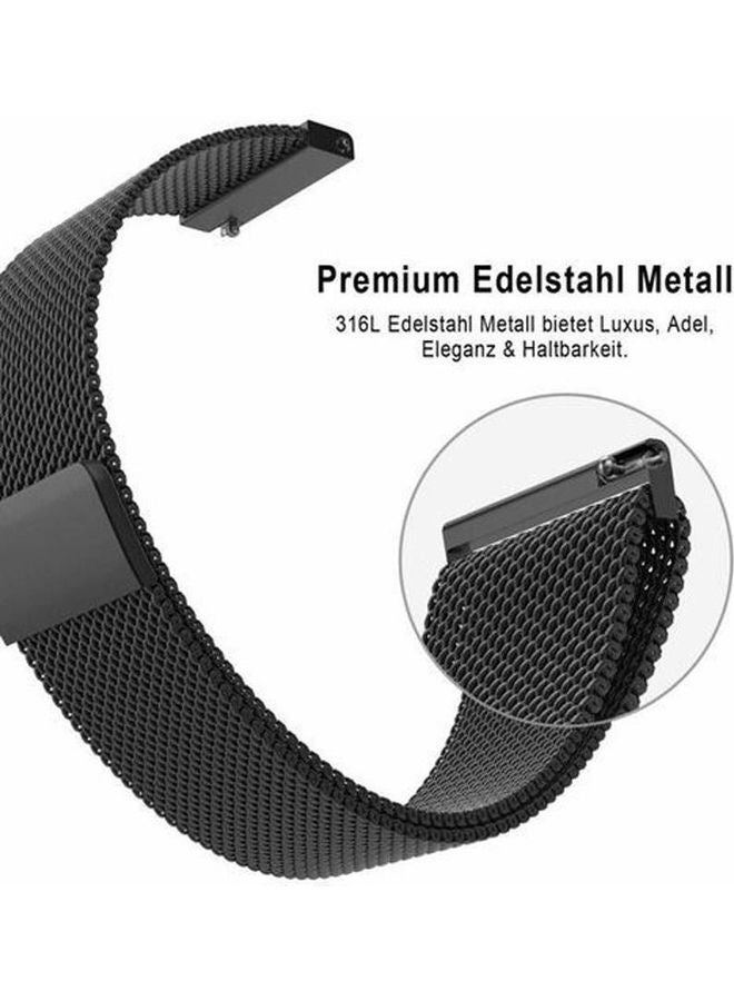Band For Samsung S3 Classic / Gear S3 Frontier Black 