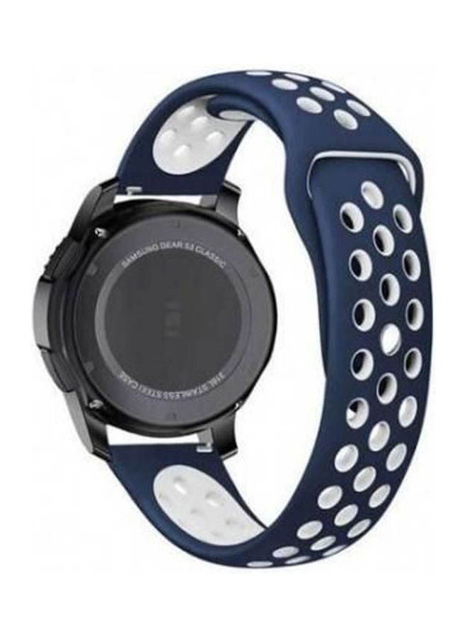 Generic - Sport Strap For Amazfit Gts / Gts2/ Gts Mini Blue-White - Image 1