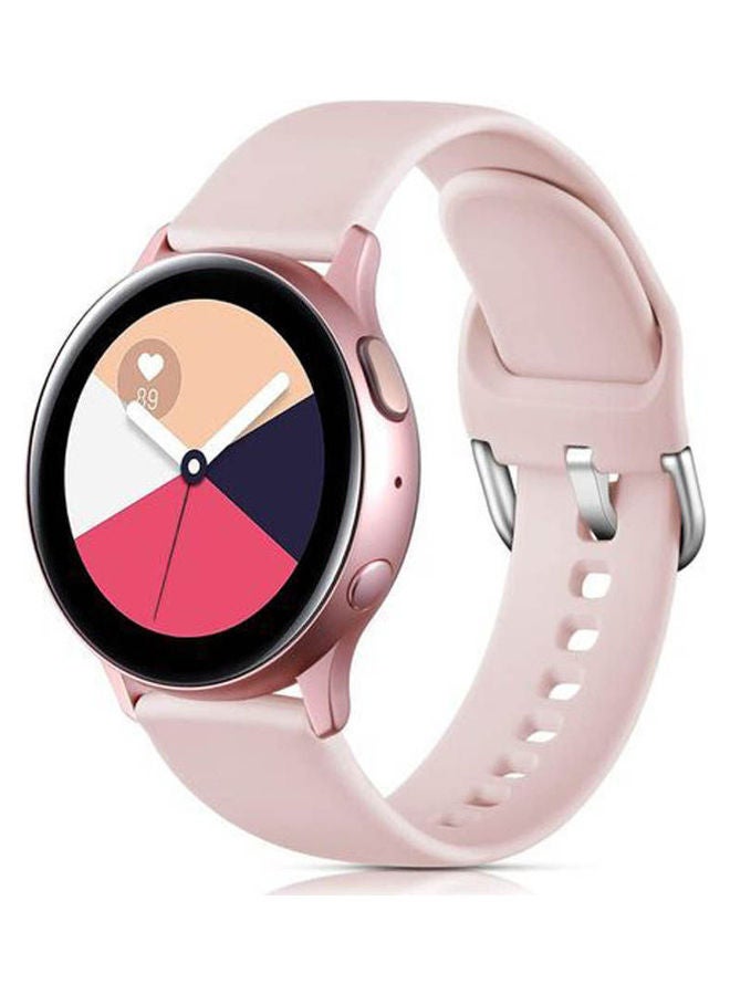Sports Silicone Strap 20 Mm With A Quick Release Buckle For Samsung Galaxy Active 2 44 Pink - Image 1