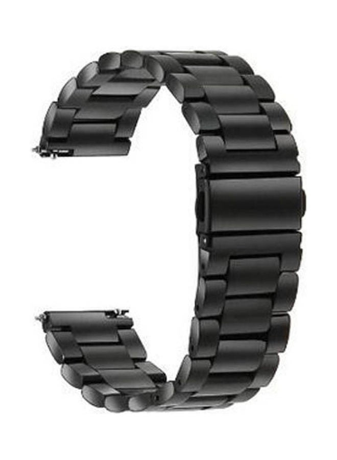 Generic Replacement Stainless Steel Strap 22mm For Huawei Watch GT Smart Watch Black 