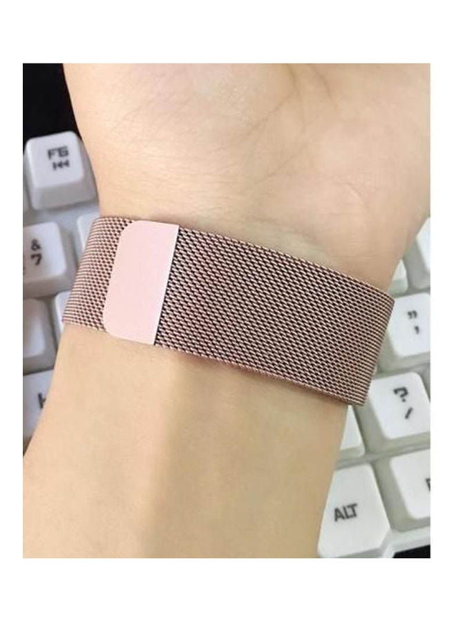 Stainless Steel Magnetic Band For Apple Watch 44mm Series 6 Gold