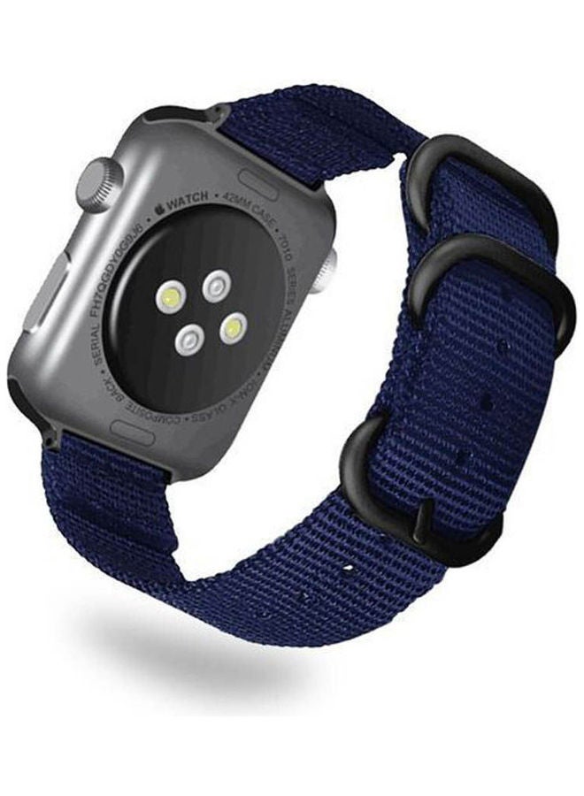 VPG Sport Band Lightweight Breathable Nylon Strap For Apple IWatch 44mm Series 6 Blue 
