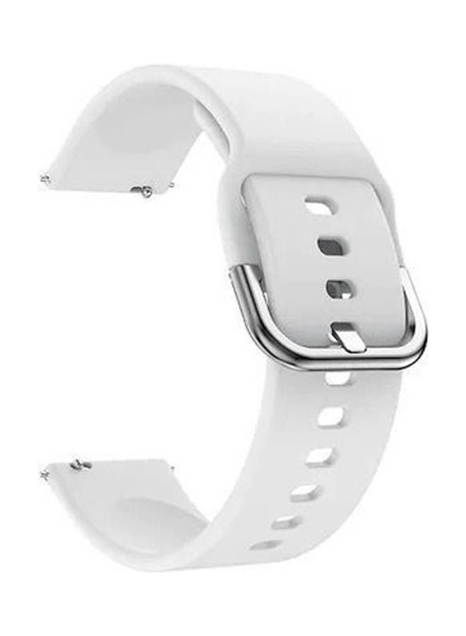 Replacement Silicone Strap 22 Mm For Huawei Gt 2 46 Mm White