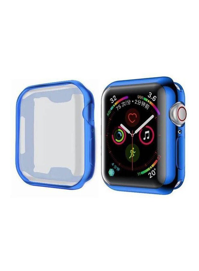 Case Cover With Screen Protector For Apple Watch Series 45 40 Mm Blue