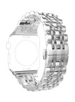 Generic Metal Stainless Steel Bracelet Strap For Apple Watch Band 44 Mm Series 6 Silver 