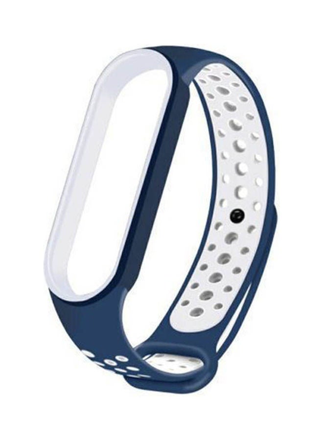 Strap For Mi Band 5 Blue-White