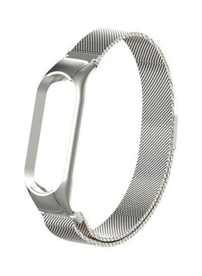 Xiaomi Mi Band 6 Replacement Metal Magnetic Stainless Steel Strap Silver