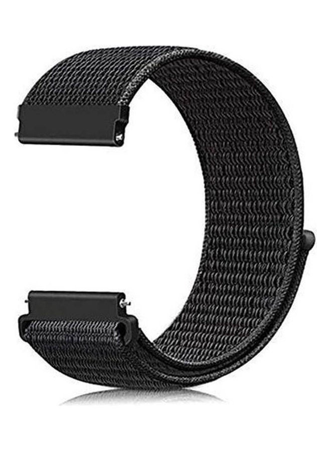 Samsung Galaxy Watch 46mm Nylon Nato Sport Watch Strap 22mm Black
