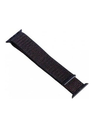 Nylon Strap Sport Watch Band Compatible With Apple Watch Series 45 4244 Mm Black - v1643017008/N52468978A_1