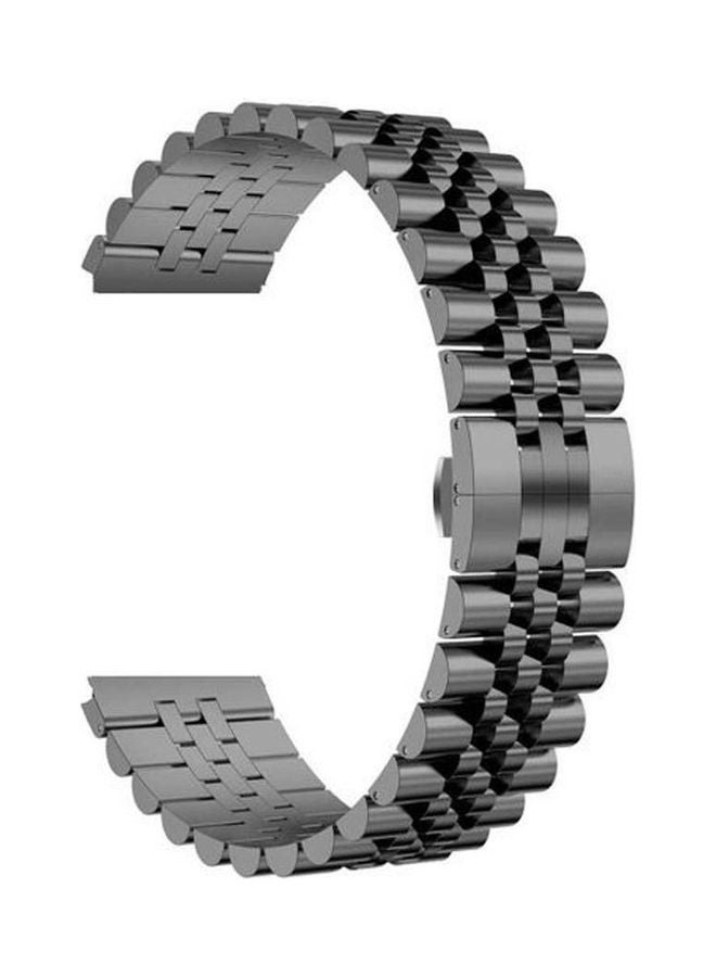 Generic - Watch Band For Samsung S3 S4 46 Mm Jewelry Design Stainless Steel Strap 22 Mm Black - Image 1