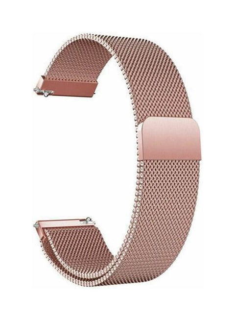 Milanese Stainless Steel Magnetic Clasp Bracelet For Samsung Galaxy Watch 3 41 Gold