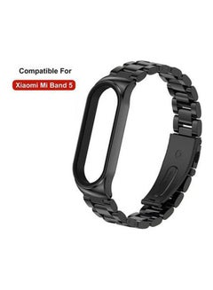 Xiaomi Mi Band 5 Replacement Metal Stainless Steel Strap Black
