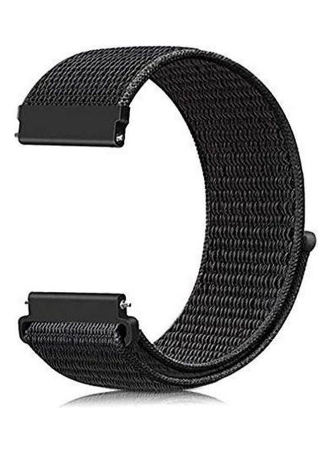 Nylon Strap 22Mm Premium Nylon Watch Band Strap For Amazfit Gtr 2 Black 