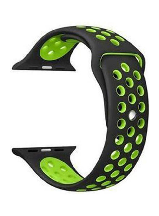 Generic - Replacement Band For Apple Watch Series 6 38 Mm40 Mm Green Black - Image 1