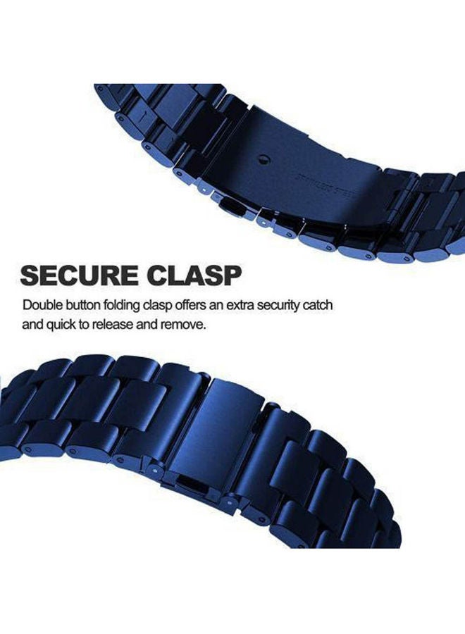 سوار معدني من الفولاذ المقاوم للصدأ مقاس 20 مم لهاتف Samsung Galaxy Active 2 مقاس 44 مم 40 مم - Image 2