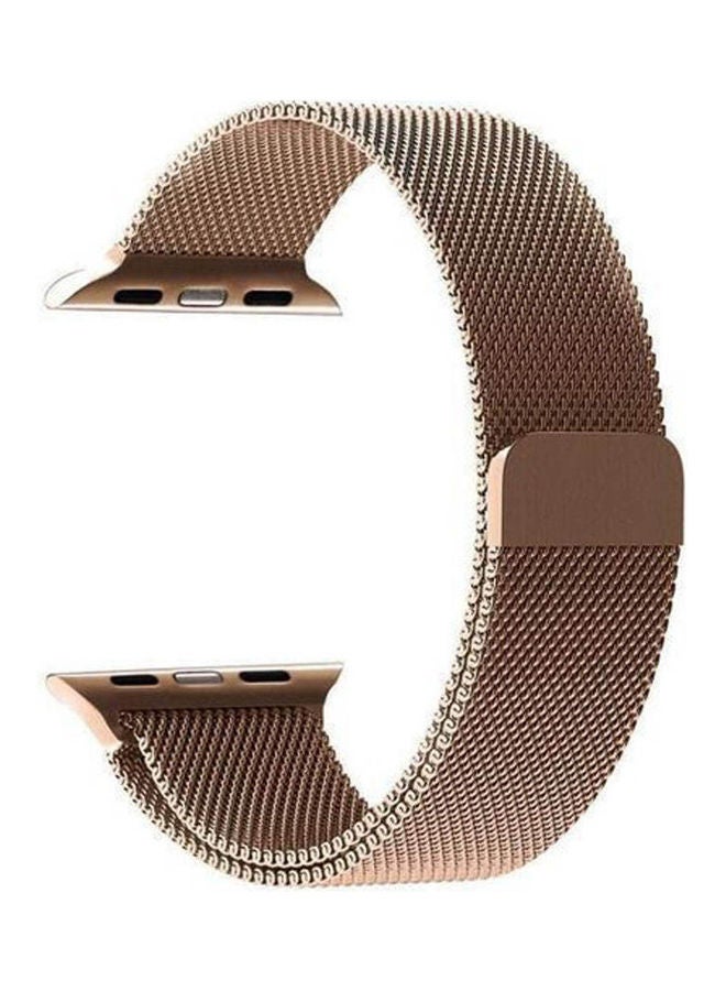Generic - Bracelet Stainless Steel Watch Band Apple Watch Series 4/5 - 38Mm/40Mm Gold - Image 1