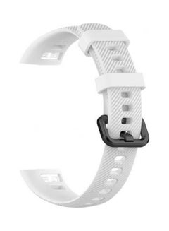 Silicone Wristband For Huawei Honor Band 5 Smart Watch Replacement Bracelet Strap White