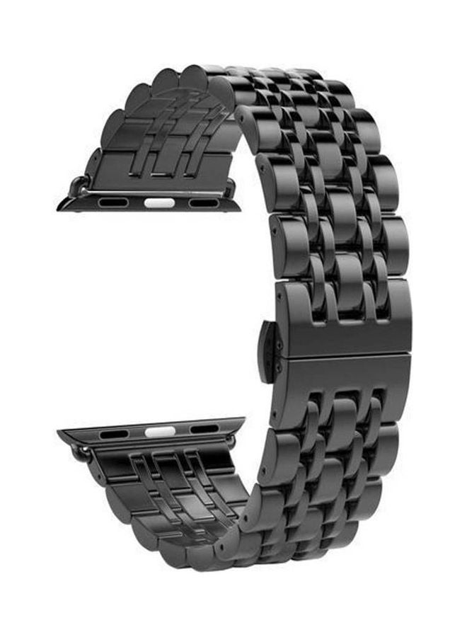 Generic - Apple Watch Series 7 Replacement Metal Stainless Steel Strap - 45Mm Black - Image 1