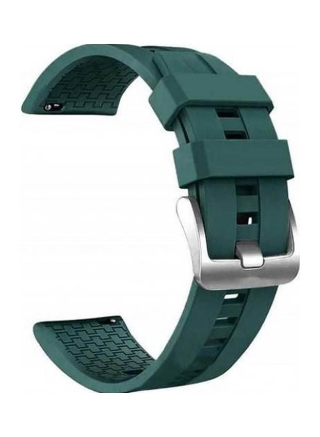 Silicone Strap 22mm For Samsung Galaxy WatchGear S3 Frontier 46mm Green