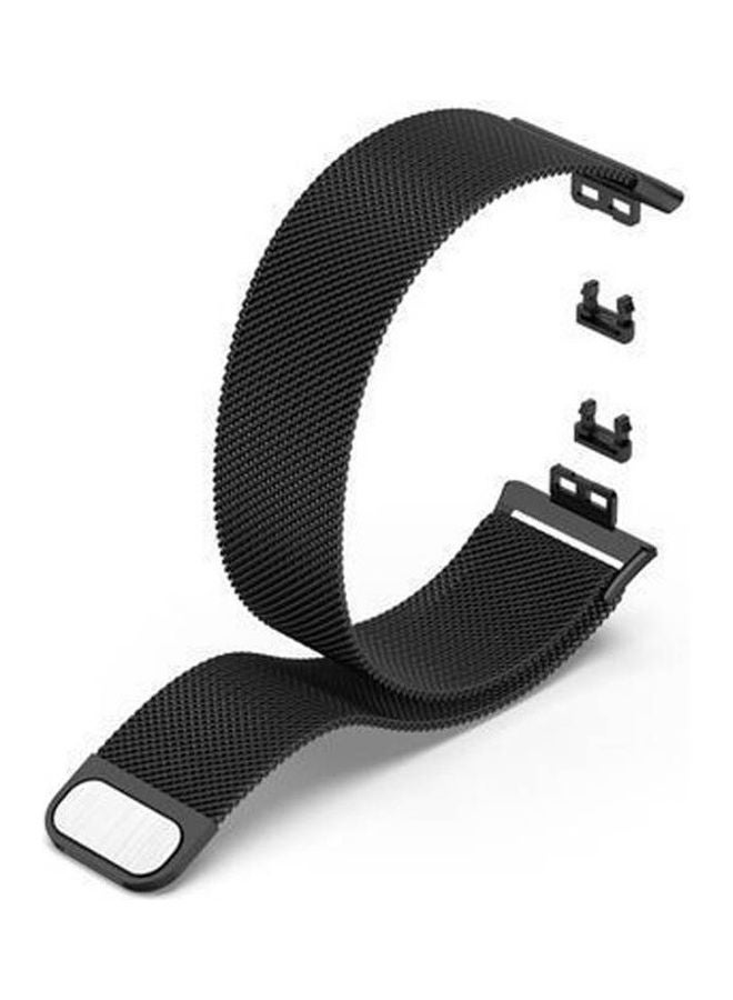 Generic - Huawei Watch Fit Watch Band , Milanese Loop Magnetic Stainless Steel Replacement Wrist Strap Black - Image 1