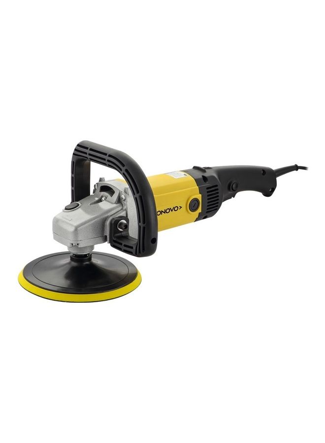 Yonovo - 1200W to 1400W 7 inch Electric car Polisher Machine with Wool Buffing Pad 1 Backing pad Double Insulated with Speed Control (Speed-3000rpm) Multicolour - Image 1