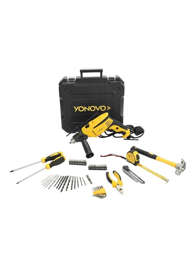 Yonovo 54-Piece Impact Drill Set 810 Watt Multicolour - Image 4