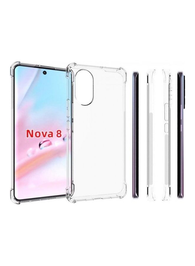 MARGOUN Protective Slim Transparent Shockproof Gorilla Bumper TPU Case Cover for Huawei Nova 8 Clear - Image 2