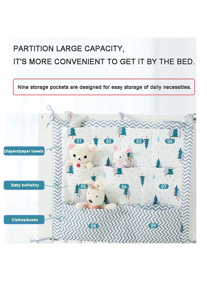 Muslin Tree Multifunctional Bedside Cotton Crib Storage Bag  - Image 3
