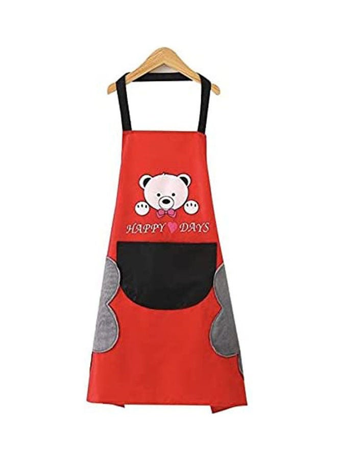 Kitchen Apron Waterproof With Pocket And 2 Side Microfiber Towels Multicolour 