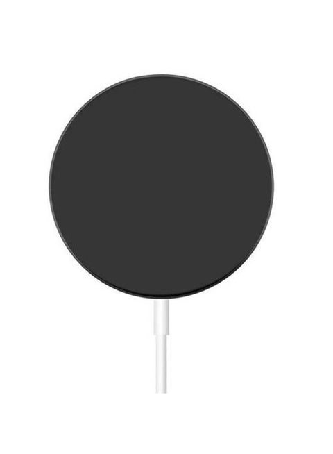 Soft Silicone Phone Wireless Charger Adapter Protective Case Cover For MagSafe Black
