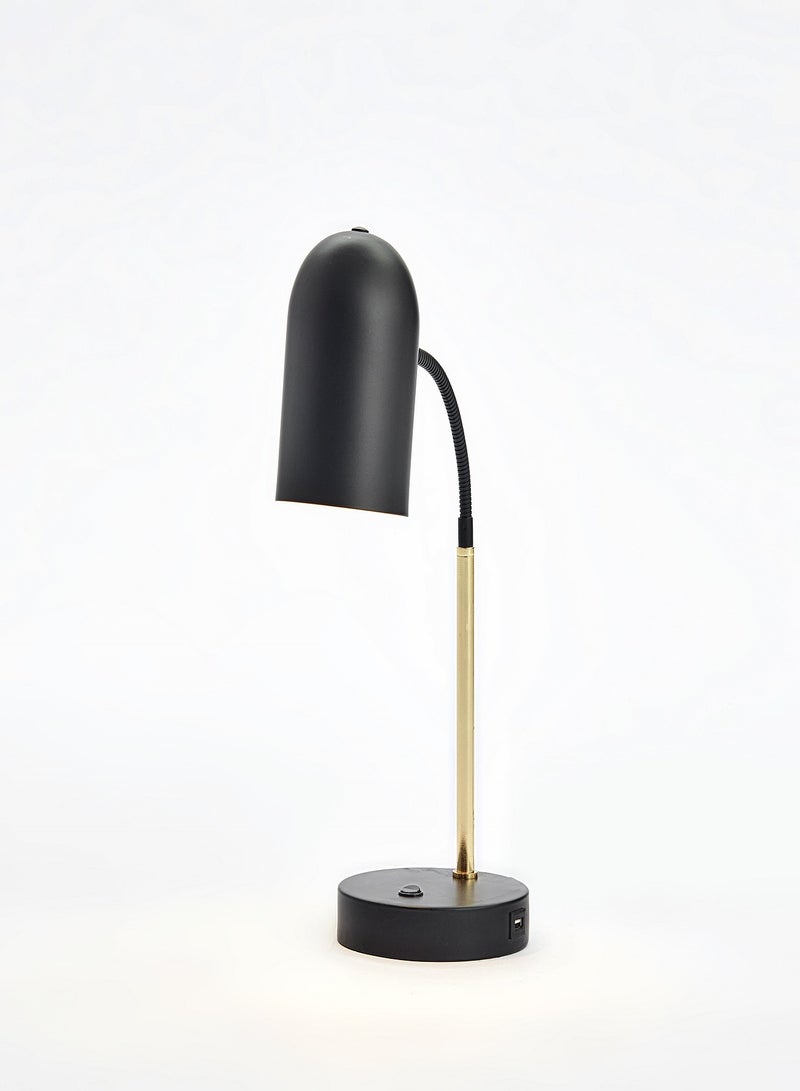 Decorative Table Lamp Unique Luxury Quality Material for the Perfect Stylish Home TL000005 Black/Gold 15 x 42.4cm - v1643050798/N45412551A_1