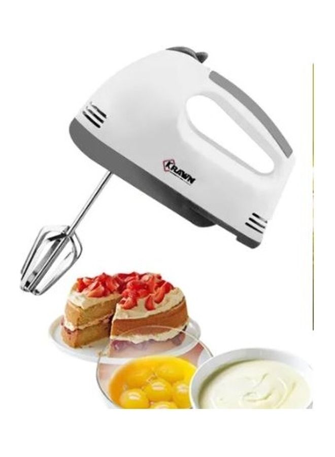 KRAWN - 7-Speed Hand Mixer 1.0 L 120.0 W KW-49001 White - Image 1
