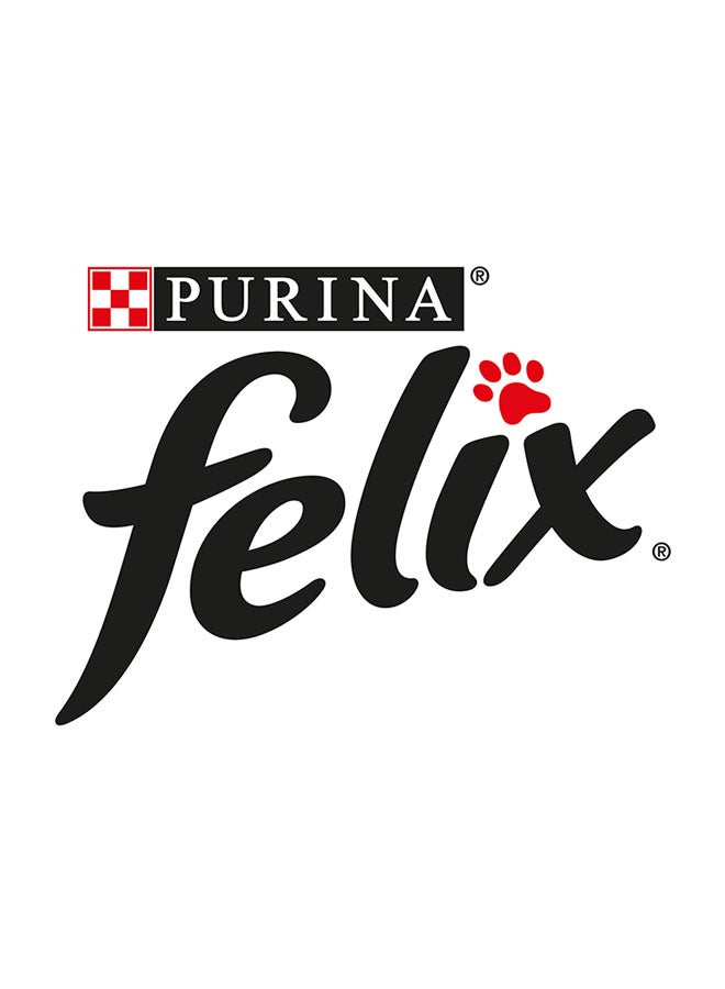 PURINA - Pack Of 4 Felix As Good As It Looks With Beef And Chicken Wet Cat Food 4x100grams - Image 1