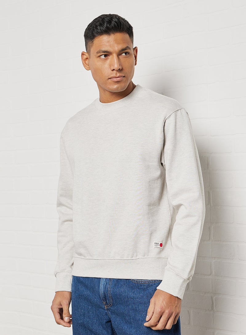 Crew Neck Sweatshirt Light Grey