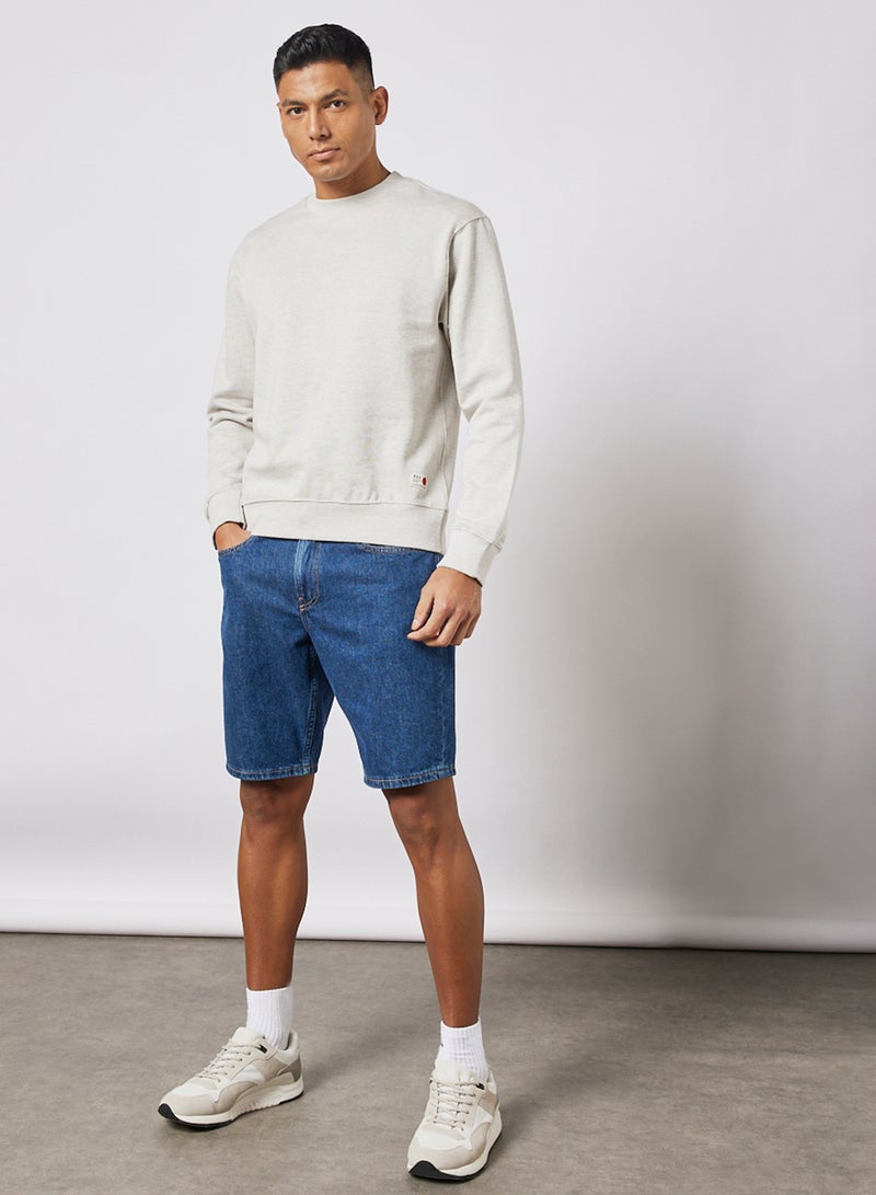 Crew Neck Sweatshirt Light Grey