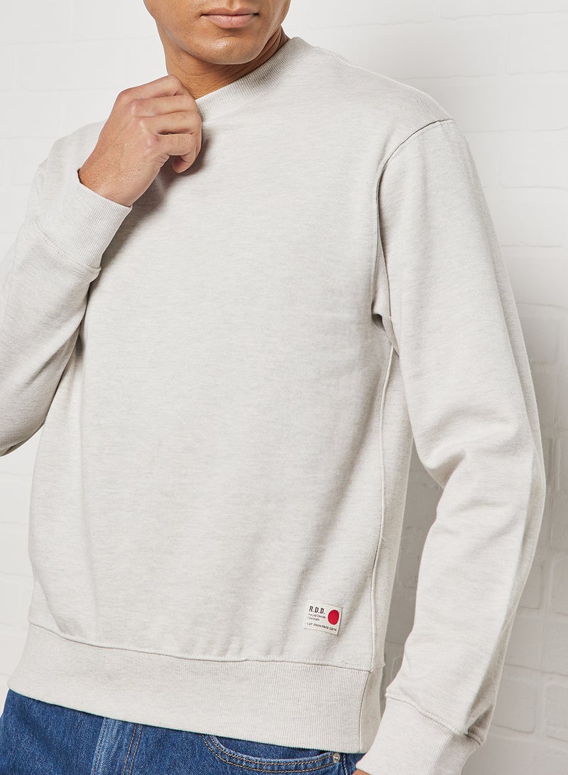 Crew Neck Sweatshirt Light Grey