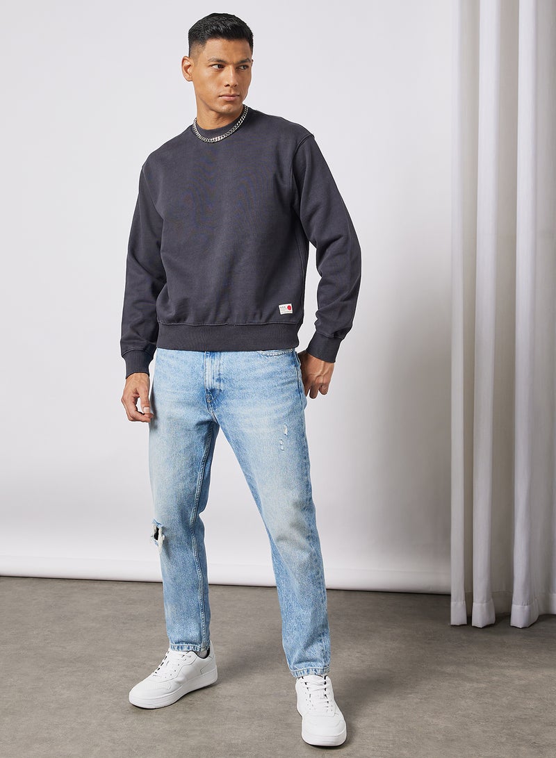 JACK & JONES - Crew Neck Sweatshirt Dark Navy - Image 1