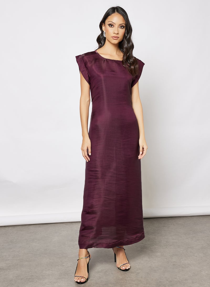 Bousni Abaya Inner Maroon  - Image 1