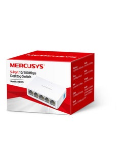 MERCUSYS Fast Ethernet Network Switch With 5 Port White  - Image 4