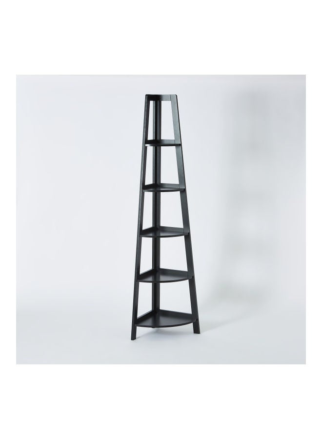 Home Box Office inc Louis 5-Tier Corner Rack Black 180 x 39 x 39cm  - Image 2